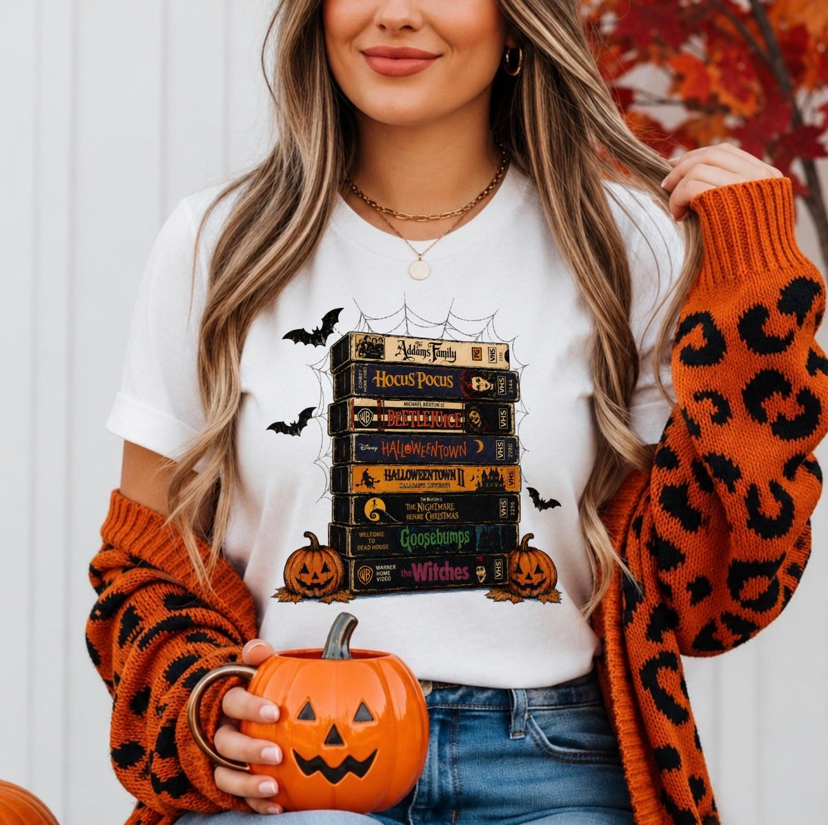 Retro Halloween movies dtf transfer