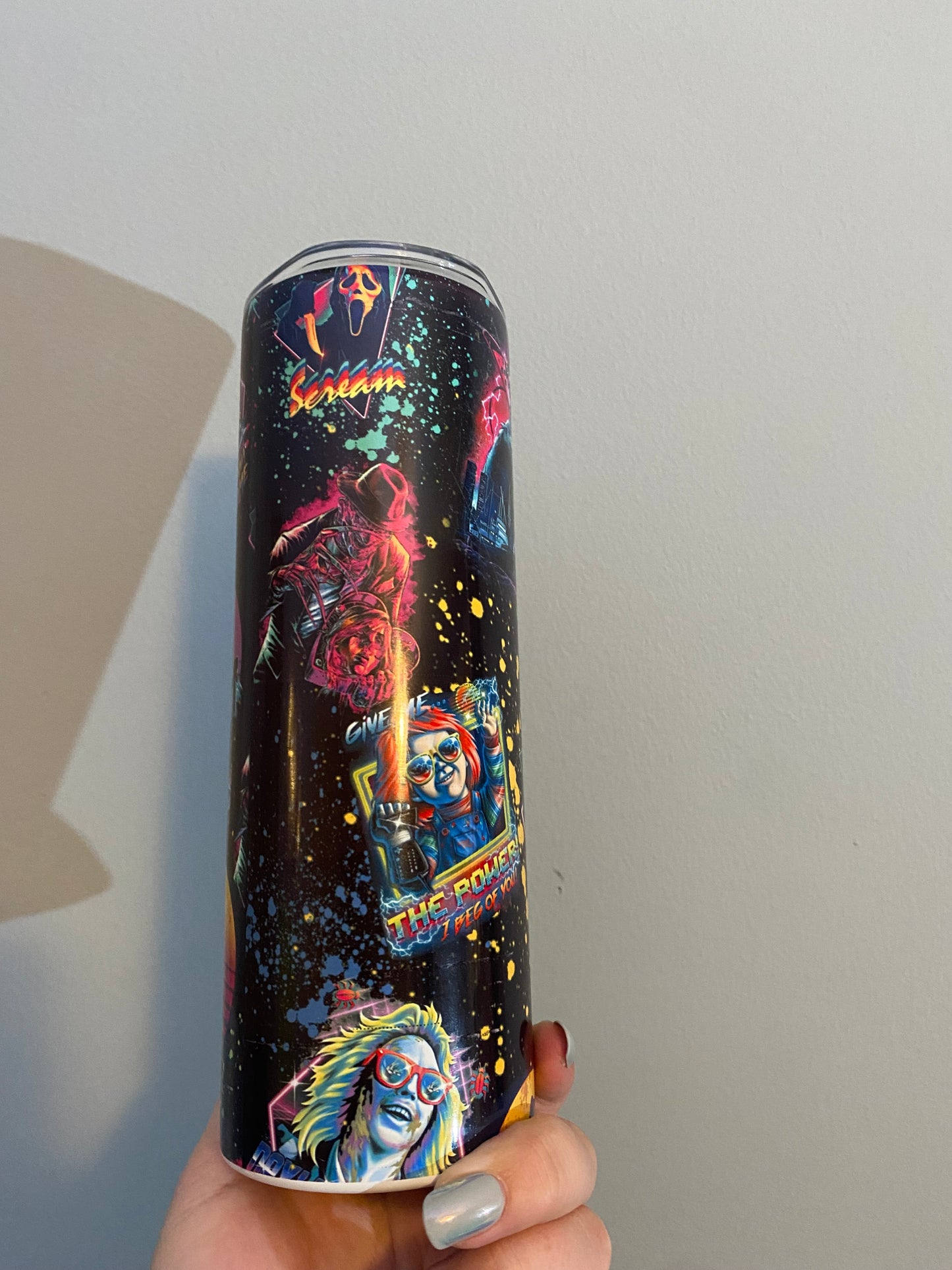 ⚡️80’s horror tumbler⚡️