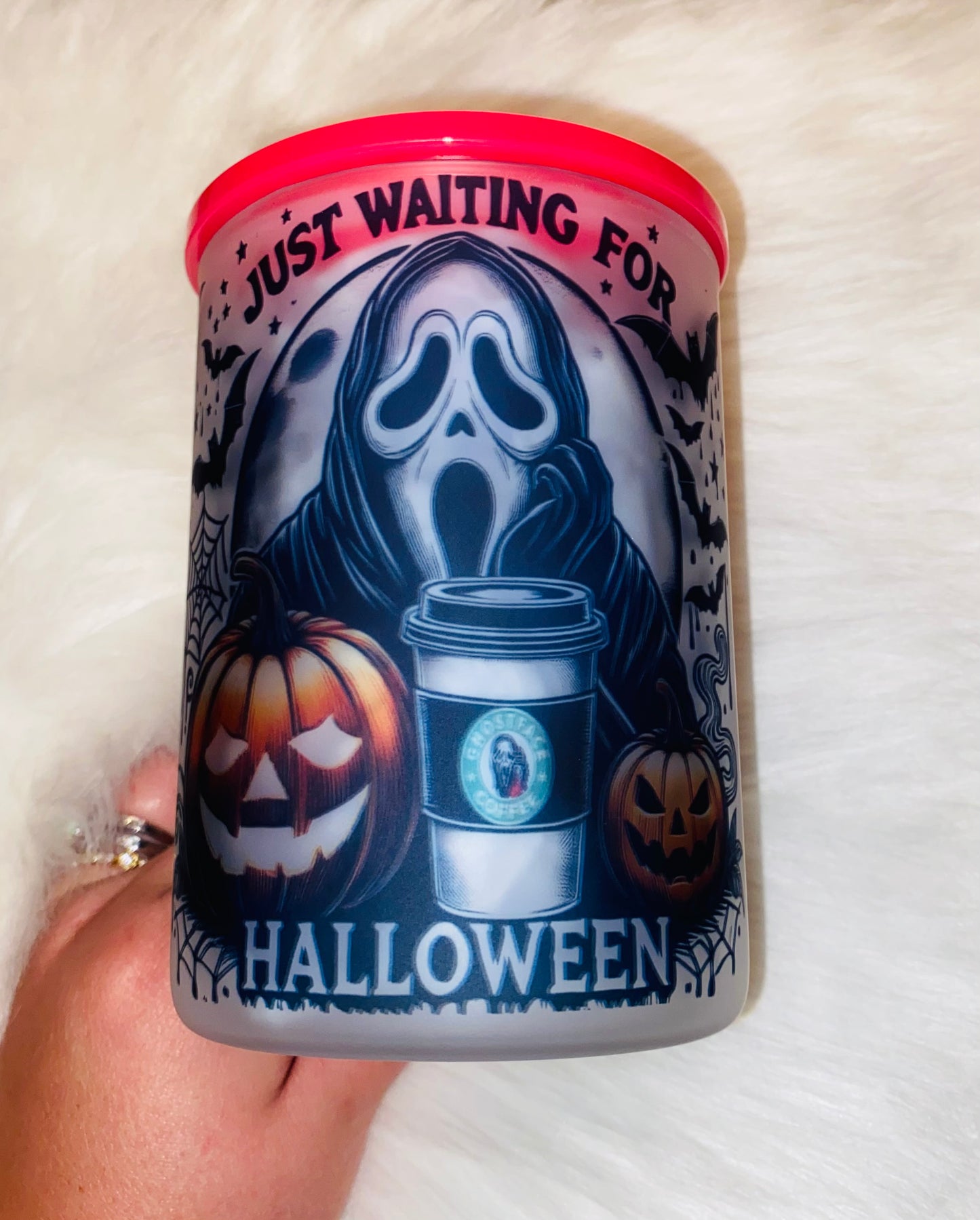 Ghost face coffee cup🎃🔪