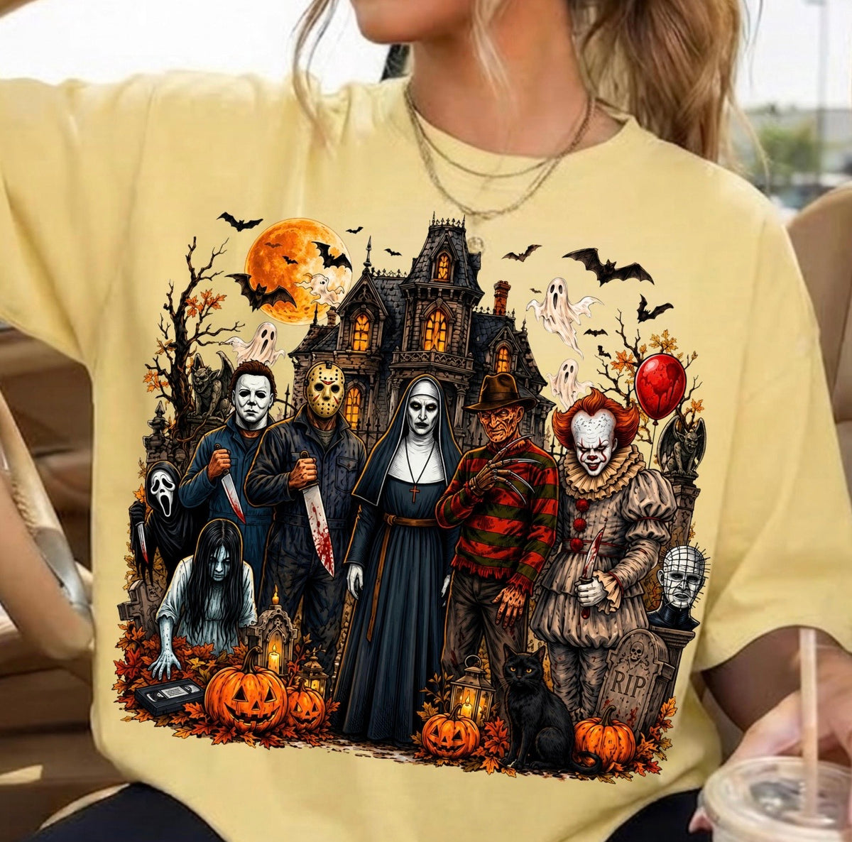 Horror characters DTF transfer