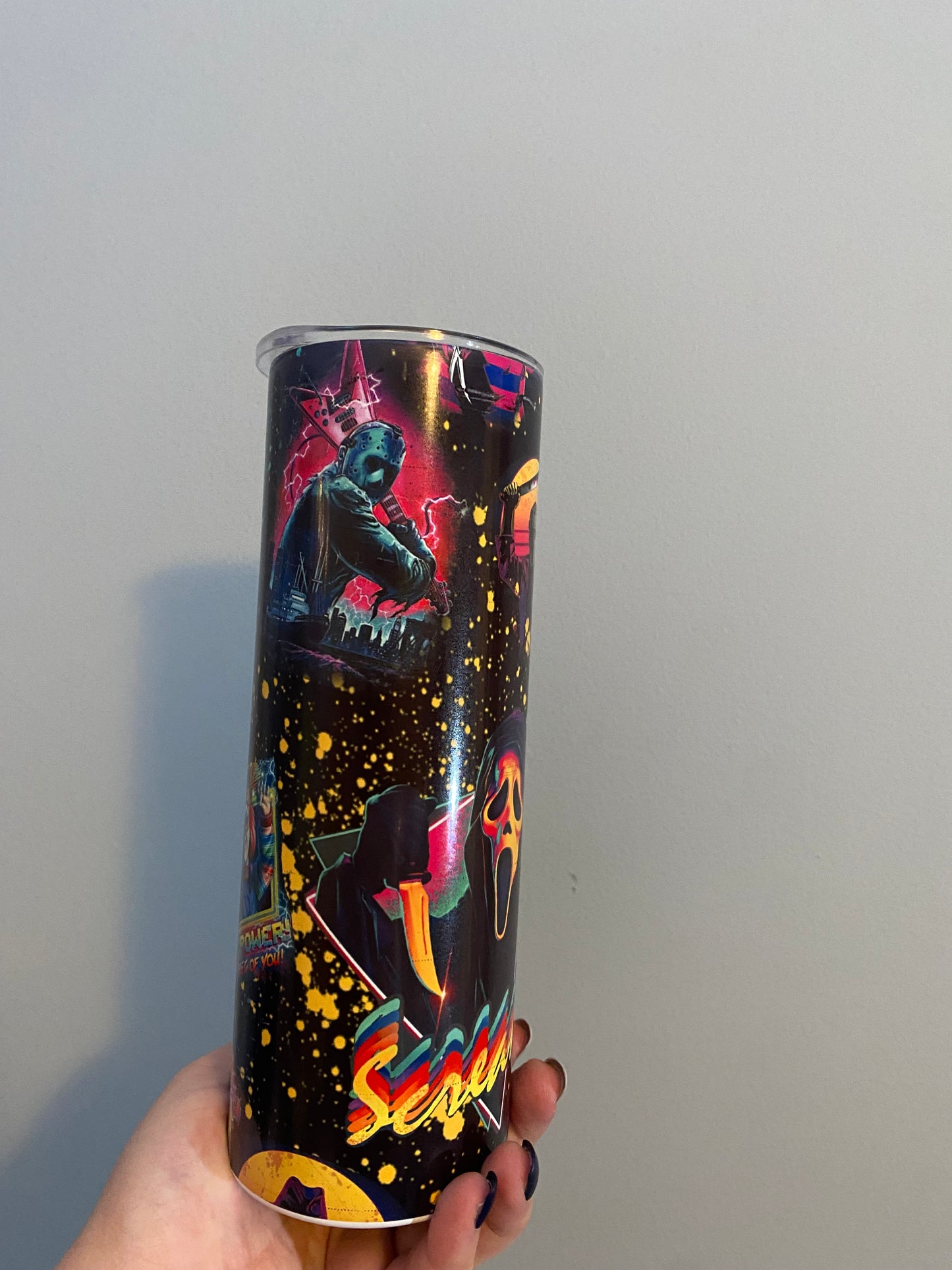 ⚡️80’s horror tumbler⚡️