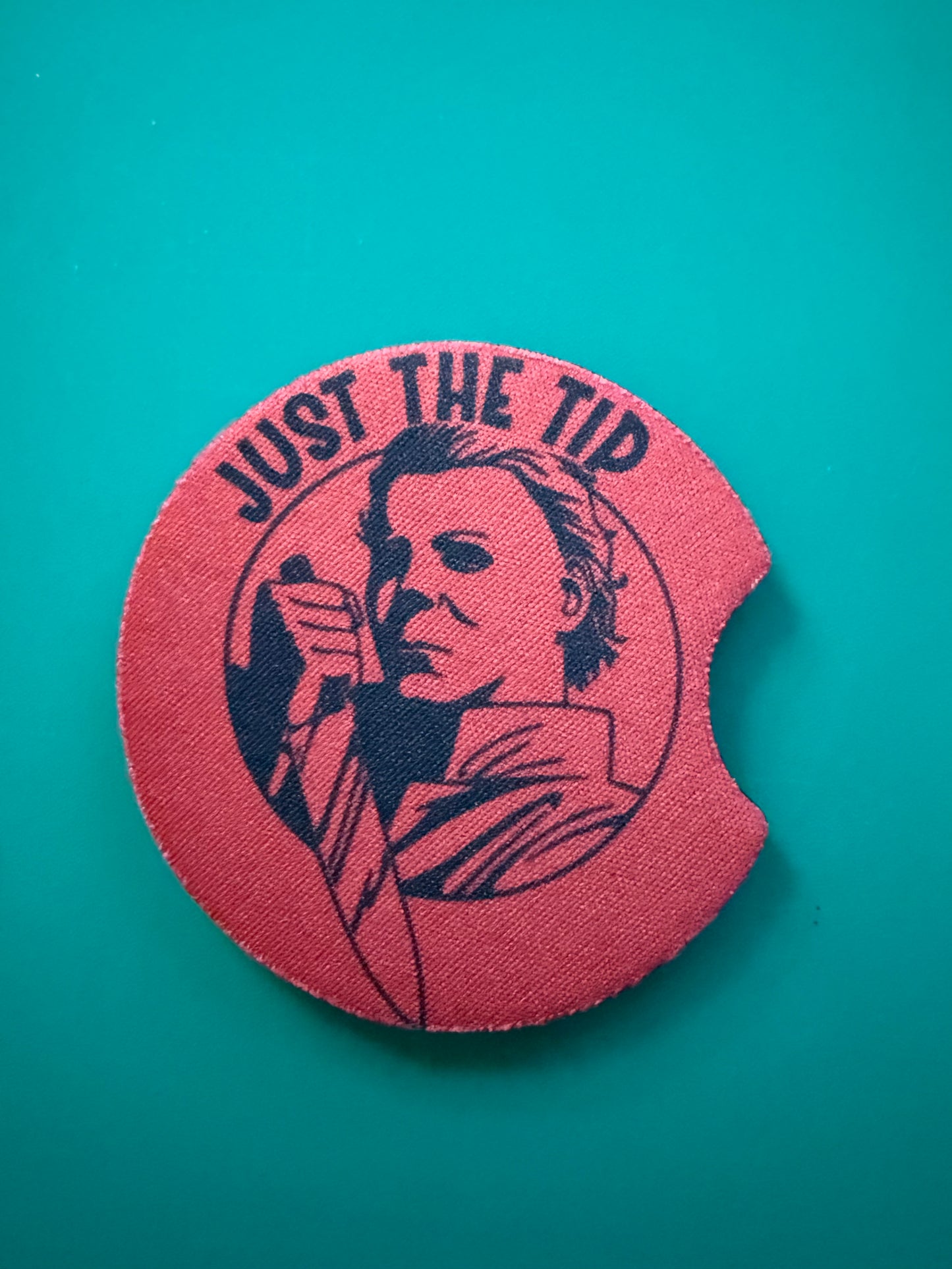 Just the tip car coaster🔪