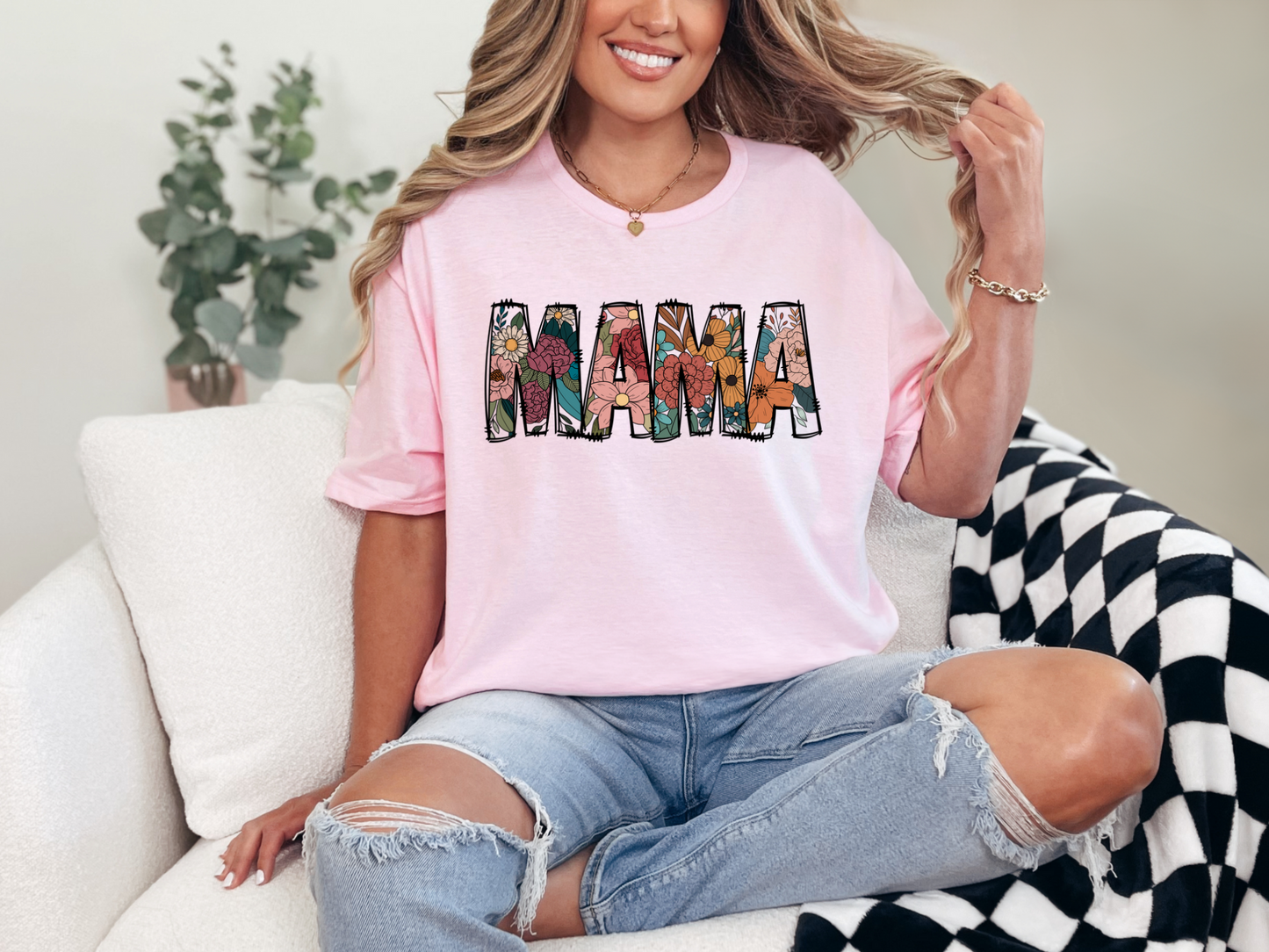 Flower mama t shirt