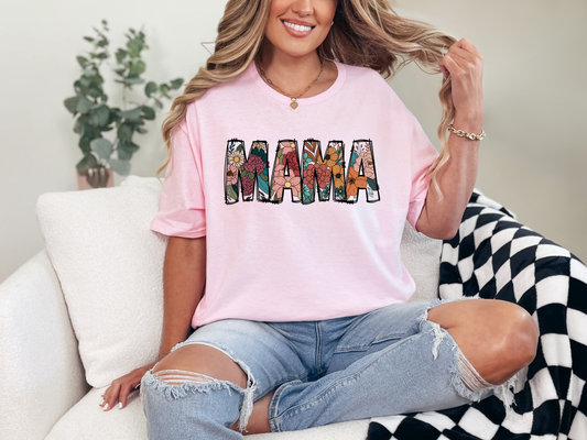 Flower mama t shirt
