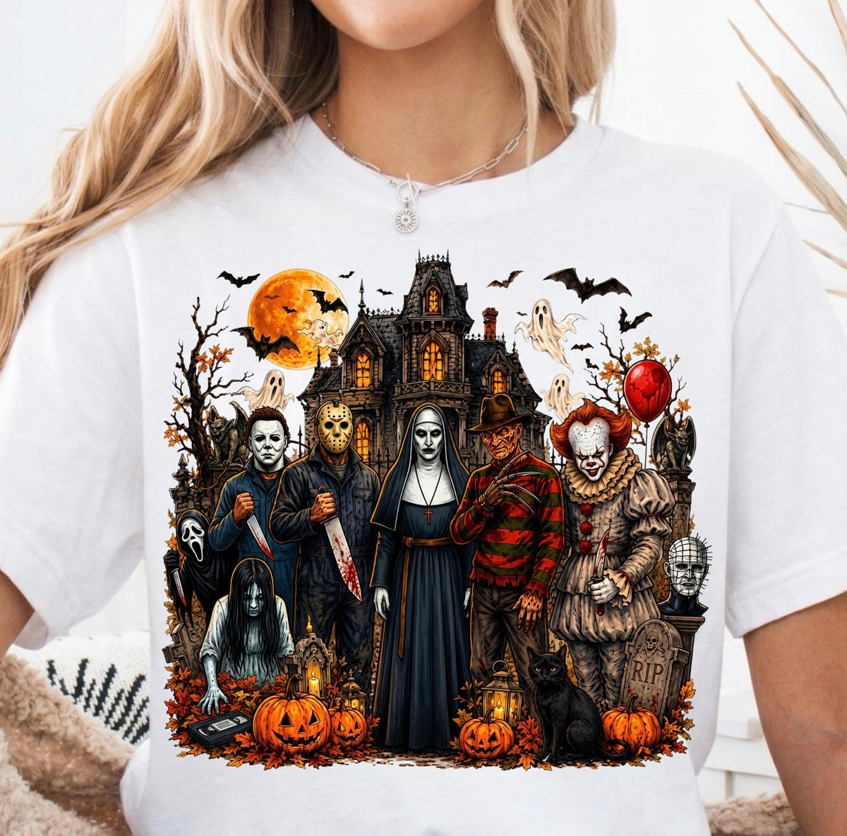 Horror characters DTF transfer