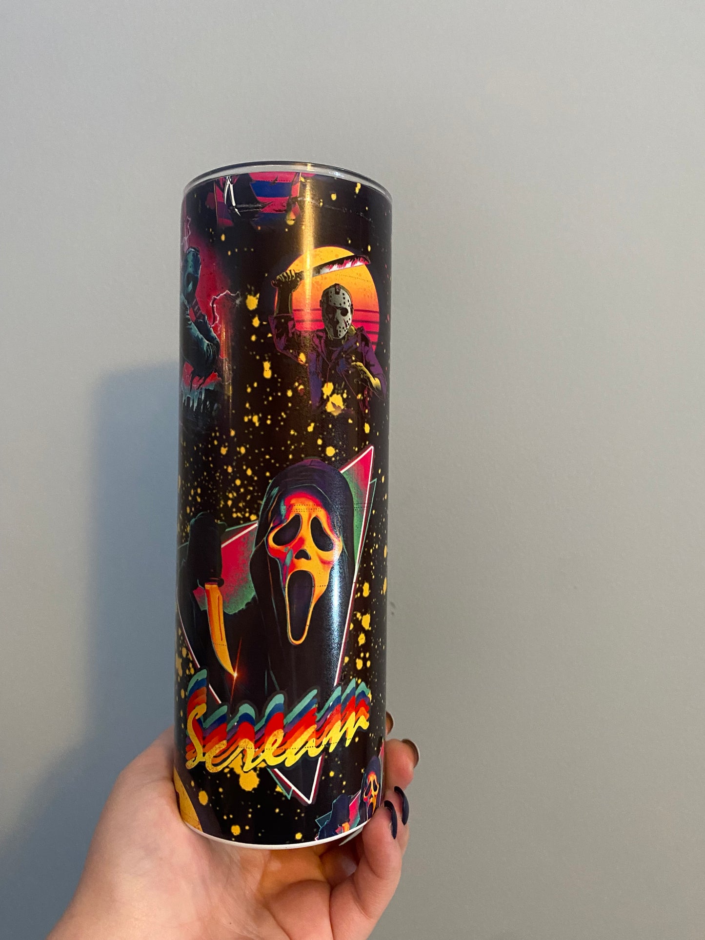 ⚡️80’s horror tumbler⚡️