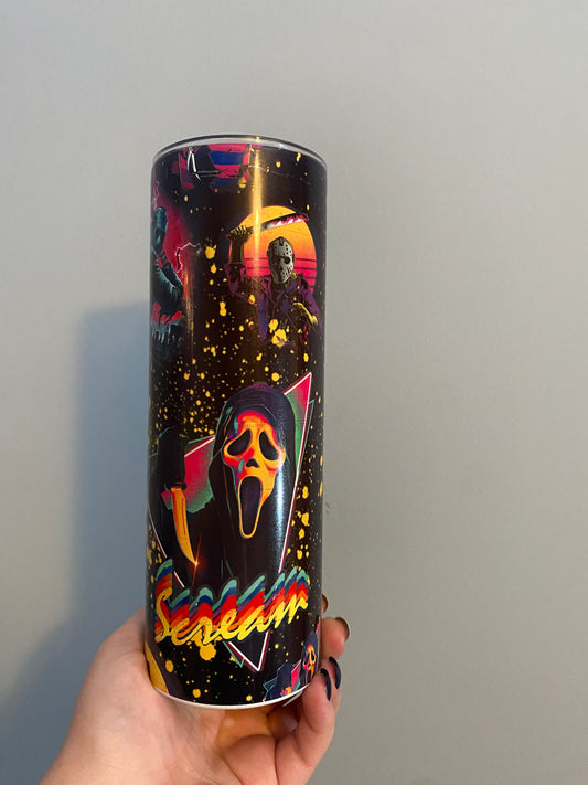 ⚡️80’s horror tumbler⚡️